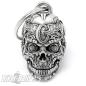 Preview: Hottest Biker-Bell Ever Skull Engine Block Tank Wheel With Wings Flames Bravo Bell